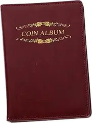 TOGEVAL Delicate Coin Book with Versatile Coin Pockets Portable Storage Organizer Sturdy and Compact Design
