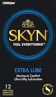 LifeStyles SKYN EXTRA LUBRICATED Condoms - 12 bulk condoms