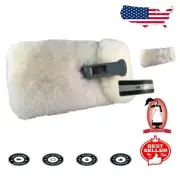 Lightweight 9" Lambswool Wash Pad with 4-Way Swivel for Effortless Vehicle Care