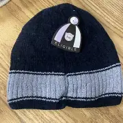 Polski Eligible Black & Gray Beanie Hat Wool & Polyester NWT See Pictures