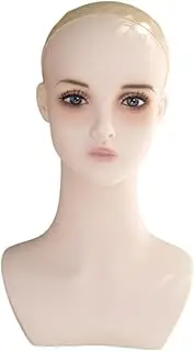 kokiya Female Mannequin Head Manikin Head Portable Wig Display Stand Multifunctional for Barbershop Personal Use Beginner Stylist