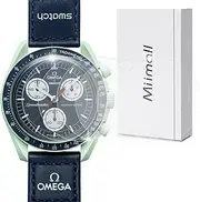 Miimall Pack of 6 Screen Protectors Compatible with Omega x Swatch Speedmaster Moonswatch Film, HD Clear Soft TPU Anti-Scratch Bubble-Free Screen Protector for Omega Swatch Moonwatch