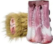Sex Toys for Men Tight Dual Hole Tunnel Male Masturbators Masturbation Cup Fur Wrapped Onaholes Enhance Pleasure Stimulation Sleeve for Adult Couple Stroker | OH-MO-039-2306PM