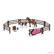 NEW SCHLEICH 42192 Trakehner Mare Foal Paddock Playset & Accessories