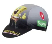 Supreme SpongeBob SquarePants Castelli Cycling Hat|SS25|OS|Black Sold Out New