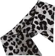 [Yardenfun] Feminine Elegance Fake Collar Leopard Print Half Blouse Collars for Women Versatile Occasion Top