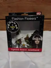Flashion Flowers White Lighted Flower Headband DAISY AS SEEN ON TV COSTUME MIA