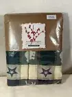 Natural Impressions La Jacquard Tablecloth 60x84 Oval Navy And Green Great North