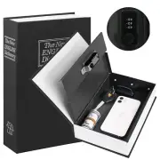 Diversion Book Safe with Combination Lock, Secret Hidden Metal Lock Box