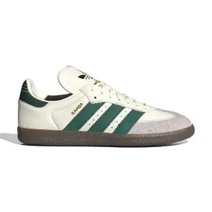 【adidas 愛迪達】Samba OG 男鞋 女鞋 象牙白綠色 皮忒麂皮 復古 德訓鞋 情侶鞋 愛迪達 休閒鞋 IF1811