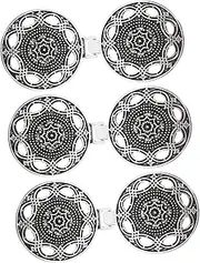[STOBOK] 9 Pairs Buckle Purse Strap Adjuster Vintage Accessories Cape Clasp Fasteners Vintage Cardigan Bouquet Hook Backpack Rings Flower Bouquet Accessories Decor Sweater Zinc Alloy Hollow