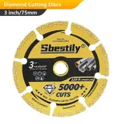 75mm 3 inch Diamond Cutting Disc For Steel Metal Saw Blade Angle Grinder Discs