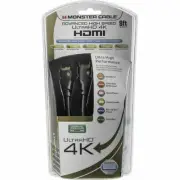 NEW Monster Cable 122922-00 Advanced High Speed UltraHD 4K TV HDMI 8ft Ethernet
