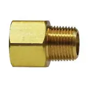 28195 Extender Adapter, 1/2 in FNPTF x 3/8 in MNPTF, 1.47 in, Brass, 2 Pack