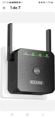 K248B WiFi Extender Signal Booster - 2023 Release - Covers Up to 9680 Sq.ft and