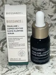 Biossance Squalane + Copper Peptide Rapid Plumping Serum 0.4 fl.oz. 12 ml. Trave