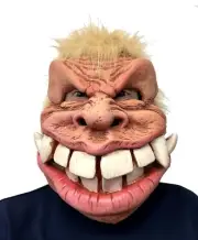 Zagone Studios Myles of Smiles Monster Mask with a Large Grin and Teeth Beige