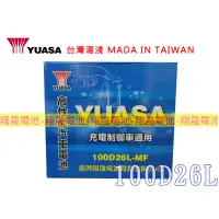 在飛比找蝦皮購物優惠-【彰化員林翔晟電池】_全新YUASA湯淺加水式汽車電池100