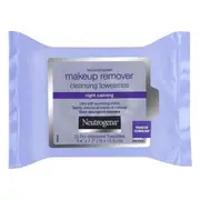 Neutrogena MakeUp Remover Cleansing Towelettes Night Calming 25 Wipes
