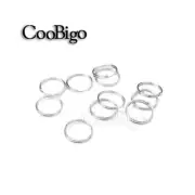10mm Keychain Key Ring Chain Holder Clip Tag Keyfob Split Ring Lot