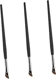BESTYASH 3pcs Eyeliner Brush Flat Eyeliner Angled Concealer Brush for Precise Makeup Application Ergonomic Handle for Comfortable Use Travel Friendly Design for Go Touch Ups