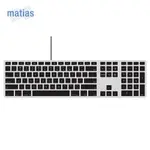 MATIAS WIRED MAC USB 有線中文長鍵盤 - 黑色按鍵