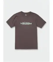Volcom Mens Cover Up Short Sleeve Graphic T-Shirt, Grey, Medium
