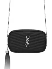 Saint Laurent Lou Mini Bag in Quilted Grain de Poudre Embossed Leather