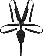 Jinlaili Universal 5 Point Harness Straps, Adjustable Baby Safety Strap Belt with Shoulder Pads and Guarding Pad, harness straps for High Chair/Pushchair/Stroller/Pram/Buggy (Black)
