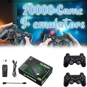 Retro Game Console With 4K HDMI Output, 2.4G Wireless Controller, 2 Player Support, 20000+ Built-in Games, Plug and Play