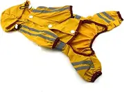 SUPVOX Pet Rain Slicker Small Dog Raincoat Dog Rain Hoodie Puppy Raincoat for Small Dogs Dog Rain Jacket Puppy Clothes Hooded Poncho Reflective Rain Slicker Dog Raincoat Hooded Yellow
