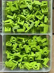 LEGO Parts - Lime Green Bracket 1 x 1 1 x 1 - No 36841 - QTY 155