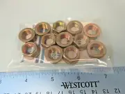 Special 55% off (12) TCM Continental 634505 NUTS, Gold Cad Plated / Factory New