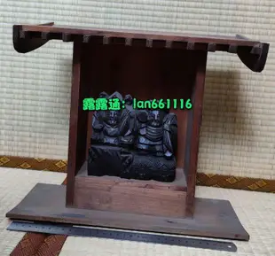 大黑天 惠比壽 日本寺廟古董工藝品 神龕 木雕