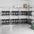 4x Tire Rack Storage Shelf Pack Set Warehouse Garage Shelves Shelving Racking