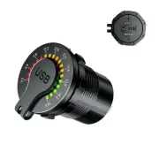 Dual USB Car Fast Charger w/LED Voltmeter ON OFF Switch Fit For Car Truck SUV (for: Smart)