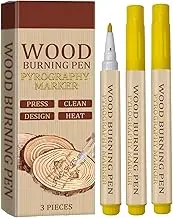 Wood Branding Marker,3 Waterproof Scorch for Wood Burning Branding - Woodburning Tool for Home Wooden Art Decors for Games, School Crafts