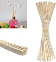 Simoutal 50 Pieces Natural Color Rattan Reed Diffuser Replacement Sticks 4Mmx...