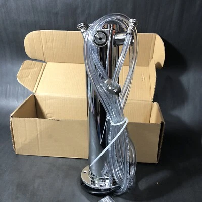 = Kegco KC HU-2T14S Double Beer Kegerator Tower Stainless Steel