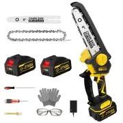Mini Chainsaw - 8" Mini Cordless Chain Saws with Convenient Tension Adjustmen...