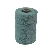 Irish Waxed Linen Thread Turquoise 43676 (50gr,100y Blue 4Ply Cord Crawford