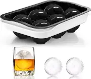 Whiskey Ice Ball Maker, [Fill without Funnel & Easy Release] 2.2'' round Large I