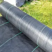 Weed Barrier, Weed Barrier Fabric Premium Garden Landscape Fabric Heavy Duty and Easy Installation for Patio Garden Bed ( Color : Black , Size : 1.5x1
