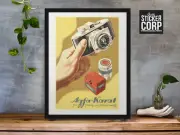 VINTAGE AGFA POSTER AD DESIGN BY WALTER RIEMER RETRO PRINT POSTER ART - UNFRAMED