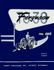 Ferguson TO 30 Tractor Owner Manual 1951 1952 1953 1954 TO30 Owners Guide Book