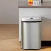 Devanti 50L Sensor Bin Motion Rubbish Automatic Trash Can Kitchen Silver