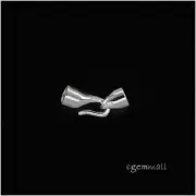 Sterling Silver Hook and Eye Clasp Cord End For 3mm Leather Cord #97691
