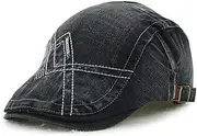 [LAIFEKE] Spring Summer Comfortable Men's Beret Hat Casual Duckbill Cap Washed Fabric Newsboy Cap