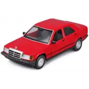 Bburago 1:24 Scale Mercedes Benz 190E 1987 Red