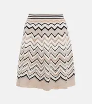 [Missoni] Missoni Alpaca and wool-blend miniskirt AU 6 multicoloured
